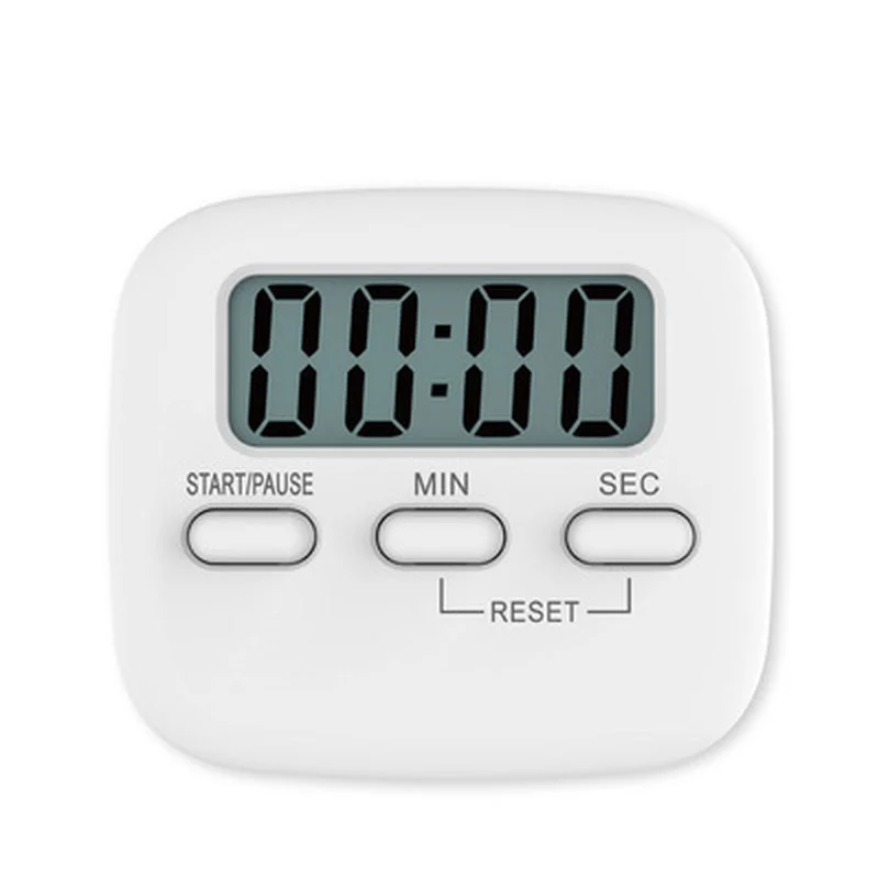 LCD Dijital Mutfak geri sayım sayacı Magnetische Kronometre Alarm Met Standı Kookwekker Praktische Koken Wekker Mutfak Zamanlayıcı