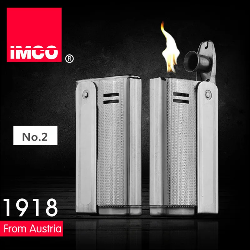 Marka IMCO 6800 Çakmak Paslanmaz Çelik Çakmak Orijinal Yağ Benzinli Çakmak Vintage Yangın Retro Benzin Hediye Çakmak