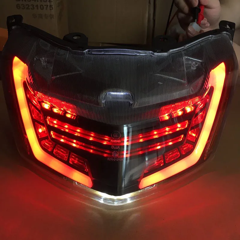 Modifiye Motosiklet nmax155 nmax arka kuyruk lambası arka lambası sarı sinyal ışığı Dönüş Lambası YAMAHA nmax155 125 2016-2019