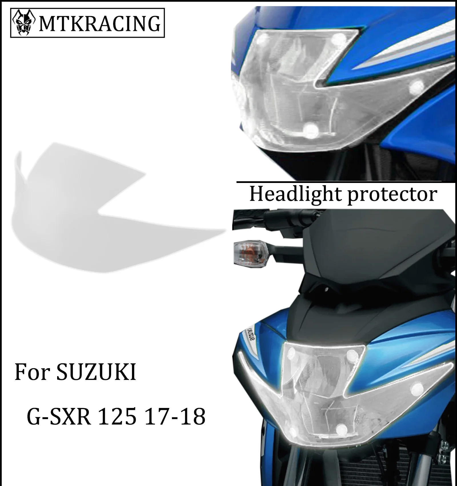 MTKRACING SUZUKI GSXR 125 GSXR 150 GSXR125 GSXR150 Far Koruyucu Kapak Ekran Lens 2017-2021