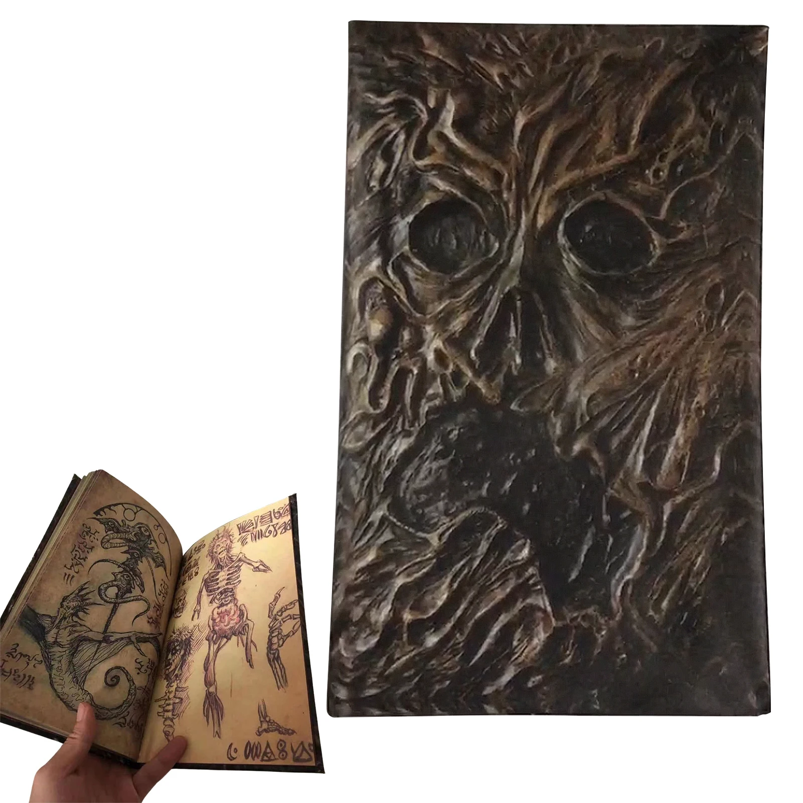 Necronomicon Evil Dead Kitap Ciltli Kitap Ölü Reçine Spellbook Korku Filmi Prop Dizüstü Cadılar Bayramı Dekorasyon