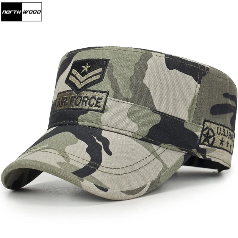 NORTHWOOD Kamuflaj Kap erkek Askeri Şapka Beyzbol Kapaklar Tüm Pamuk Camo Ordu Avcılık Şapka Açık Düz Üst Taktik Kap