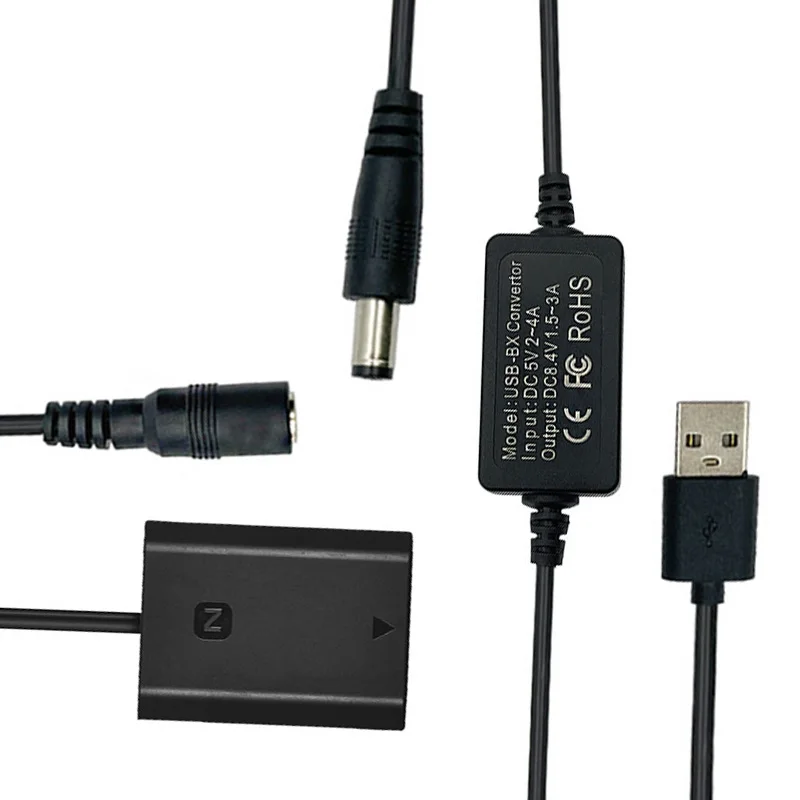 NP-FZ100 Kukla Pil DC Çoğaltıcı + USB Adaptörü Sony BC-QZ1 pil şarj cihazı ve Alfa A7 III, A7R III, A9, A9R, A9S Kameralar