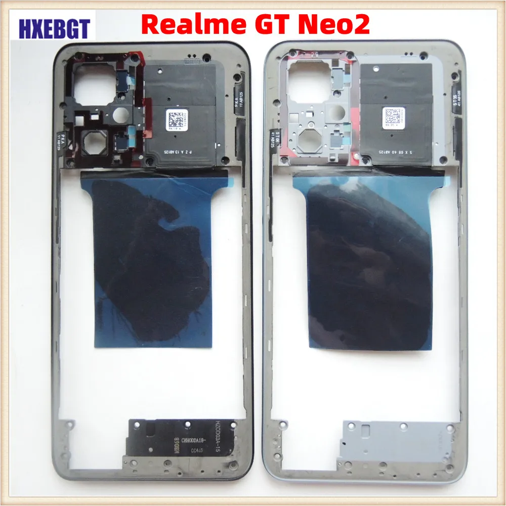 Orijinal Orta Çerçeve Realme İçin GT Neo2 Neo 2 ön kapak Orta Konut Çerçeve Şasi Kabuk Akıllı Telefon Tamir Parçaları