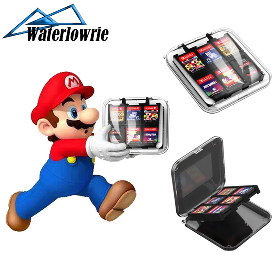 Oyun Hafıza Kartı Mikro SD Kutusu Tutucu Nintendo Nintendo Nintendoswitch NS Anahtarı Lite 12 in 1 saklama kutusu Aksesuarları