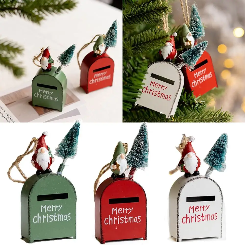 Parti Malzemeleri Ev Süsleme DIY Aksesuarları Damla Kolye Noel Baba Noel Asılı Posta Kutusu Noel Ağacı Süsleme
