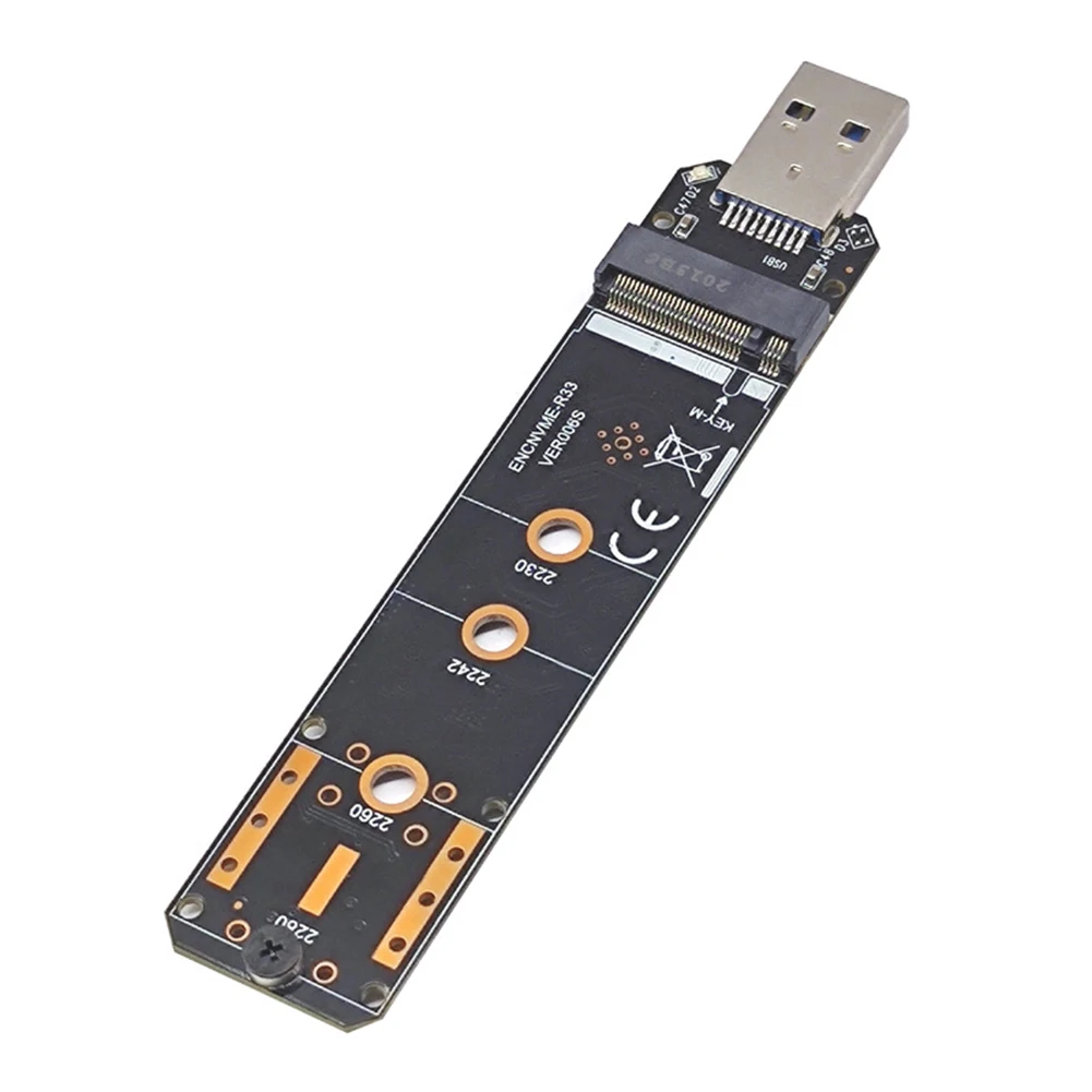 PCIe SSD Kart M. 2 USB Adaptörü M Anahtar NGFF M2 PCIe SATA USB 3.1 Gen 2 Tip A SSD Adaptör Kartı için 2230 2242 2260 2280 Madenci