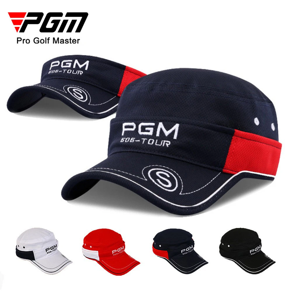 PGM MZ001 golf şapkaları erkek Kadın Çıkarılabilir Açık Spor Güneş Koruyucu Nefes Polyester Örgü Pamuk Malzeme Koruma yuvarlak şapka