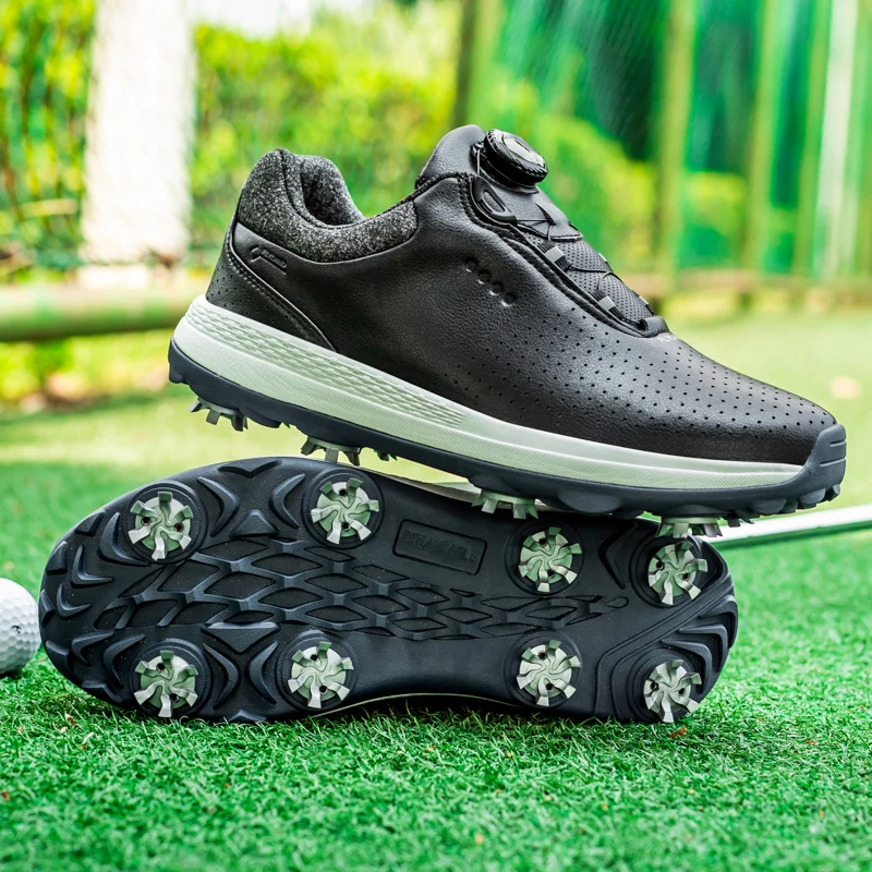 Profesyonel Sivri golf ayakkabıları Erkekler Büyük Boy 46 47 Golf Sneakes Erkekler için Rahat Golfçüler Ayakkabı Anti Kayma Golfçüler Sneakers
