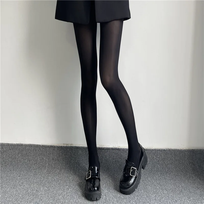 Seksi Çorap Parlak Külotlu Çorap Tayt İnce Kaymaz Anti-Kanca Dip Çorap Düz Renk Külotlu Çorap Çıplak Kadın 18 ons