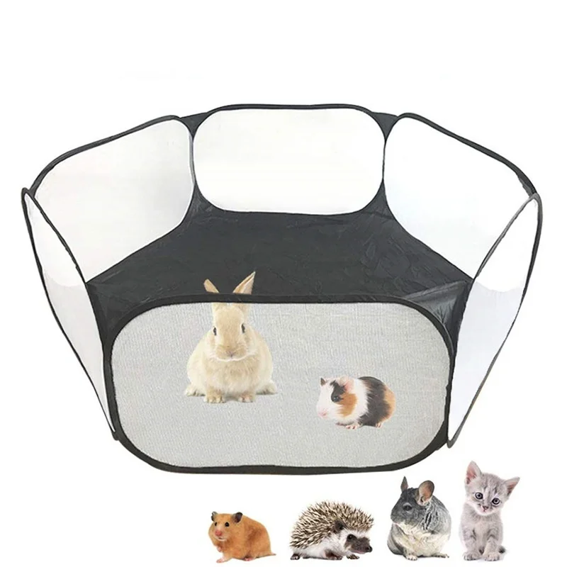 Taşınabilir Pet Kedi Köpek Kafesi Çadır Oyun Parkı Katlanır Çit Hamster Kirpi Küçük Hayvanlar Nefes Yavru Kedi Tavşan Gine Domuz