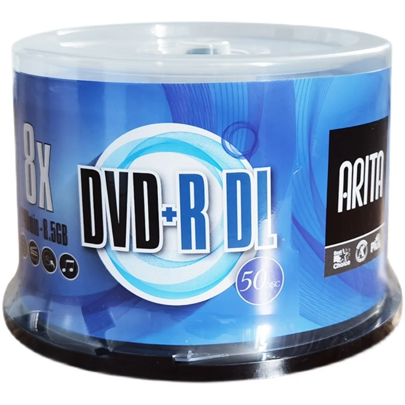 Toptan Ritek Arita DVD+R DL 8.5 GB Çift Katmanlı D9 8X240 dak 50 adet / grup