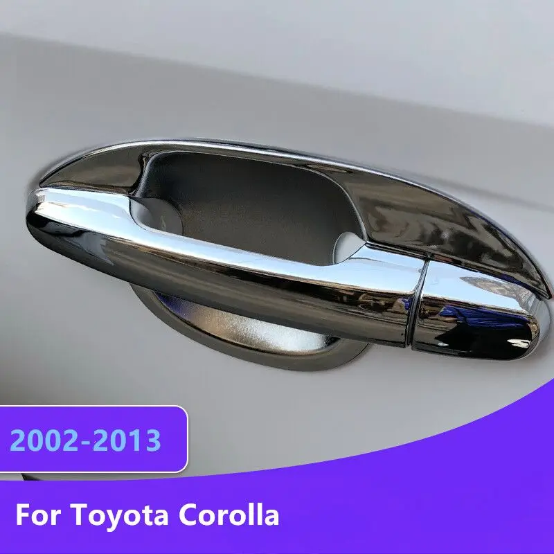 Toyota Corolla Axio Altis 2008 2009 2011 2012 2013 Krom Araba Kapı Kolu Kase Trim Styling Aksesuarları Çıkartmalar
