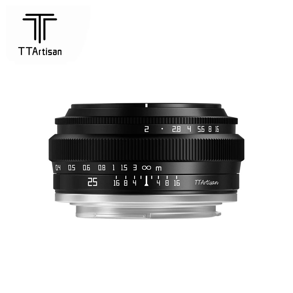 TTArtisan 25mm F2 Kamera Lens için Sony E Dağı a6400 Fujifilm XA XT4 XT30 Canon M50 R7 R10 Panasonic Olympus M43 Nikon Z30 Z50
