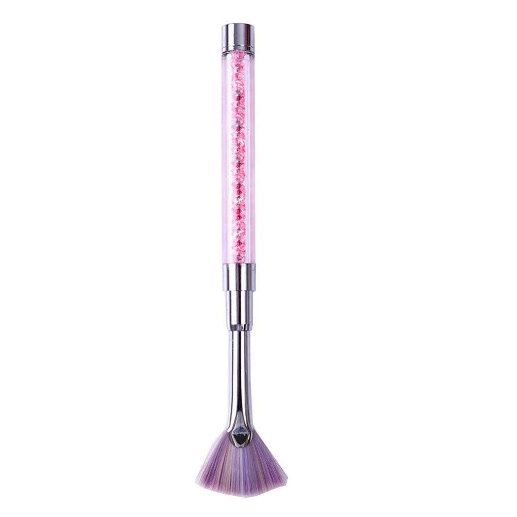 Tırnak resim fırçası Fan Degrade Boya Beraberlik Toz Glitter Toz Sökücü Temiz Kalem Akrilik Astar UV Jel Lehçe İpuçları Aracı Manikür