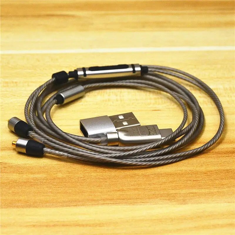 USB C mmcx,ALC5686 DAC Mikrofon Kulaklık Kablo Converter Yükseltmeye,Sony için Yedek Kablosu DIY,Shure,İE80,80'li,se215 Sennheiser 