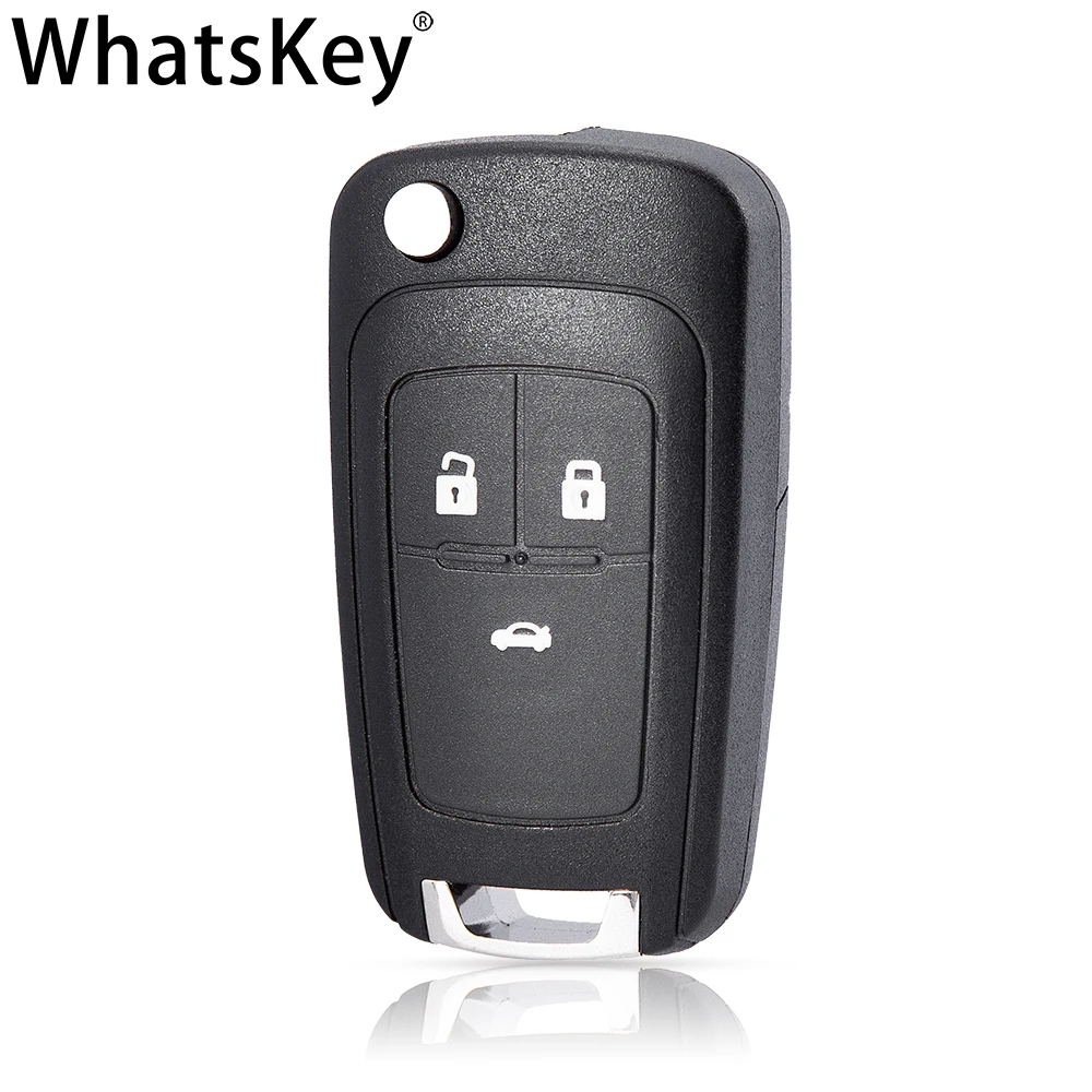 WhatsKey 3 Düğmeler Araba Anahtarı Kabuk Uzaktan Çevirme Katlanır Anahtarlık Durumda Opel Vauxhall Astra H Insignia J Vectra C Omega G Corsa D