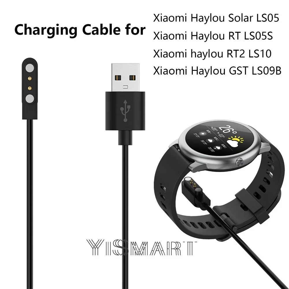 Xiaomi Haylou Güneş LS05 Taşınabilir USB Manyetik Şarj Kablosu için şarj Dok Haylou RT RT2 MHV Smart İzle Aksesuarlar