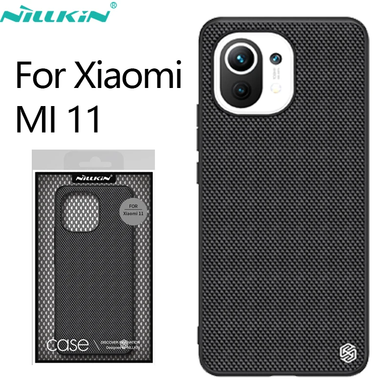 Xiaomi Mi için 11 Pro Durumda NILLKIN Dokulu Durumda Naylon Fiber Buzlu arka kapak İçin Mi 12 12X 12S 11i 10S Ultra Lite 5G Durumda
