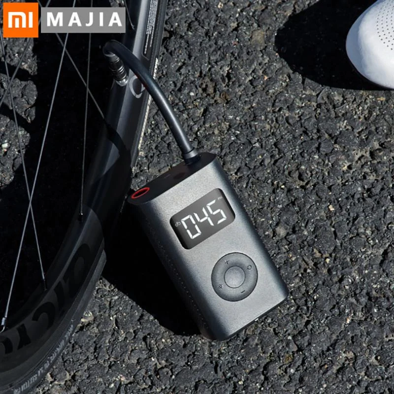 Xiaomi Mijia Elektrikli hava kompresörü 1S Tip-C dijital ekran Şişirme Lastik hava pompası Bisiklet Motosiklet Araba Lastiği Akıllı Ev