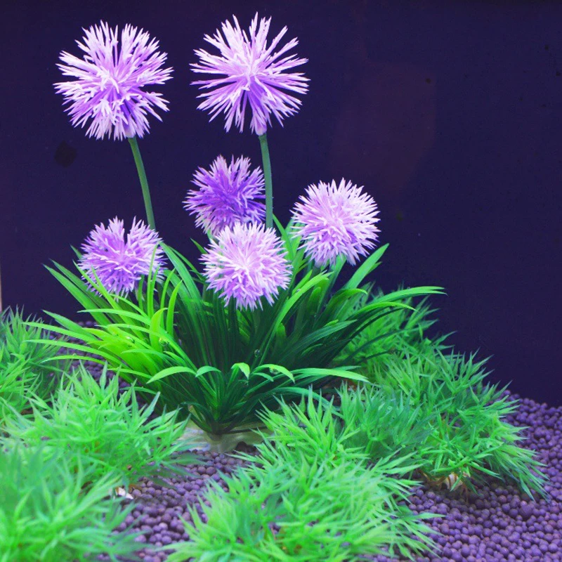Yapay Akvaryum Bitkileri Dekorasyon Balık Tankı Su Bitki Çim Süs Plastik Sualtı Sucul Su Otlar Görüntüleme Dekor