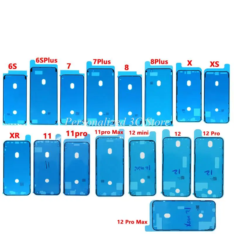 Yapışkanlı su Geçirmez Etiket İçin iPhone 6s 6s artı 7s 7 artı 8 8 artı XR X XS 11 Pro Ekran Bant Yapıştırıcı Tutkal Onarım Bölümü