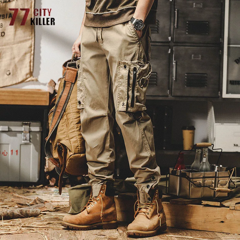 Yeni erkek Taktik Kargo Pantolon Açık Banliyö Eğitim Askeri Pantolon Erkek Rahat Çoklu Cepler düz Pantolon Joggers