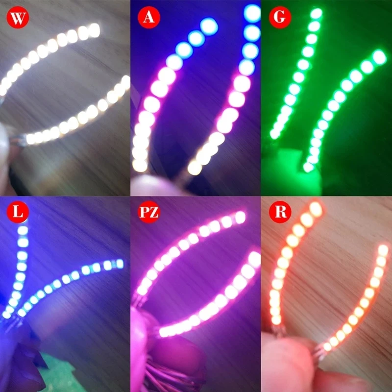 Yeni LED ışıklı kirpik ışık çıkartmalar altı çeşit yanıp sönen yanlış Eyelashes gece avrupa amerikan olmayan aşılama cadılar bayramı