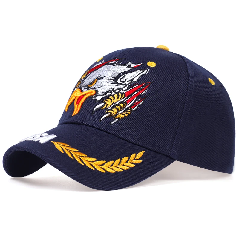 Yeni Marka Kartal Nakış beyzbol şapkası Amerikan Bayrağı Snapback baba şapkası Kemik Erkek Yaz Rahat Mektup ABD Ordusu Taktik Kapaklar