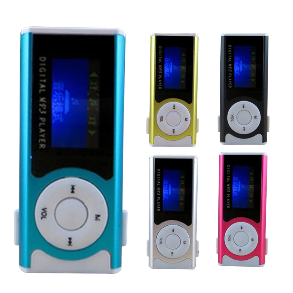 Yeni Taşınabilir MP3 Çalar LCD Ekran USB Mini Klip Mp3 Çalar Elektronik Spor Müzik Çalar Destek Micro SD TF Kart