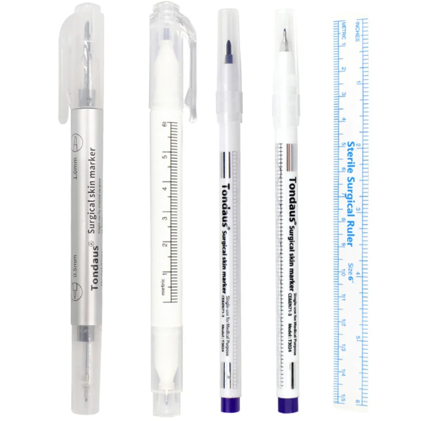 YENİ Cerrahi Cilt işaretleyici kalem Kaş Scribe Aracı Kalıcı Makyaj Aksesuarları Microblading Malzemeleri dövme işaretleyici kalem