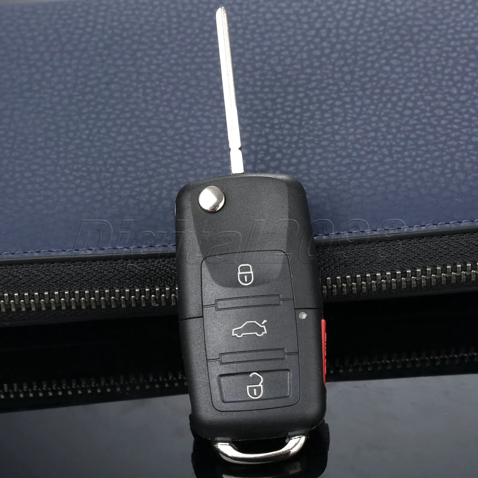 Yetaha Uzaktan Çevirme Anahtar Kabuk Fob 3 Düğme Yedek Anahtar Kutu Katlanır VW BEETLE JETTA PASSAT GOLF Tavşan MK4 MK5 R32 GTI CC
