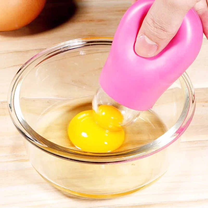 Yumurta Aracı Yumurta Ayırıcı Ayrı Sarısı Emme Kolay Ve Temiz Gadget Eşyaları Pişirme Pişirme Mutfak Aksesuarı