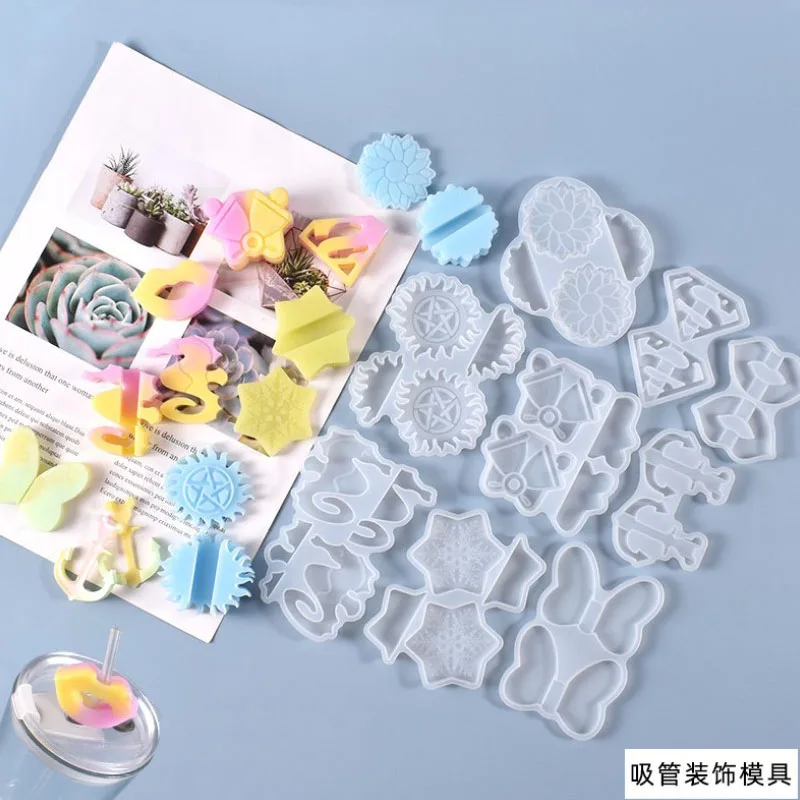 Çiçek / Kelebek / Dudak / Çan Saman Topper silikon kalıplar DIY Epoksi Kalıpları Kek Dekorasyon Araçları epoksi takı için