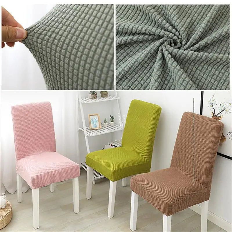 1 Adet Yemek sandalye kılıfı Slipcover Kılıf Elastik Çıkarılabilir Anti-kirli Koltuk sandalye kılıfı Yıkanabilir Sandalye Koruyucu Düğün Otel için