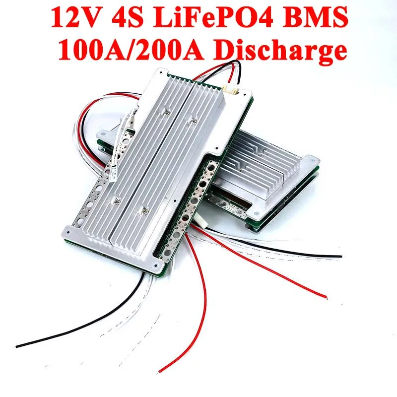 12V 4S BMS 100A 200A 60A Yüksek Akım 3.2 V LiFePO4 Lityum Pil paketi için Enerji Depolama güneş sistemi PCB Denge