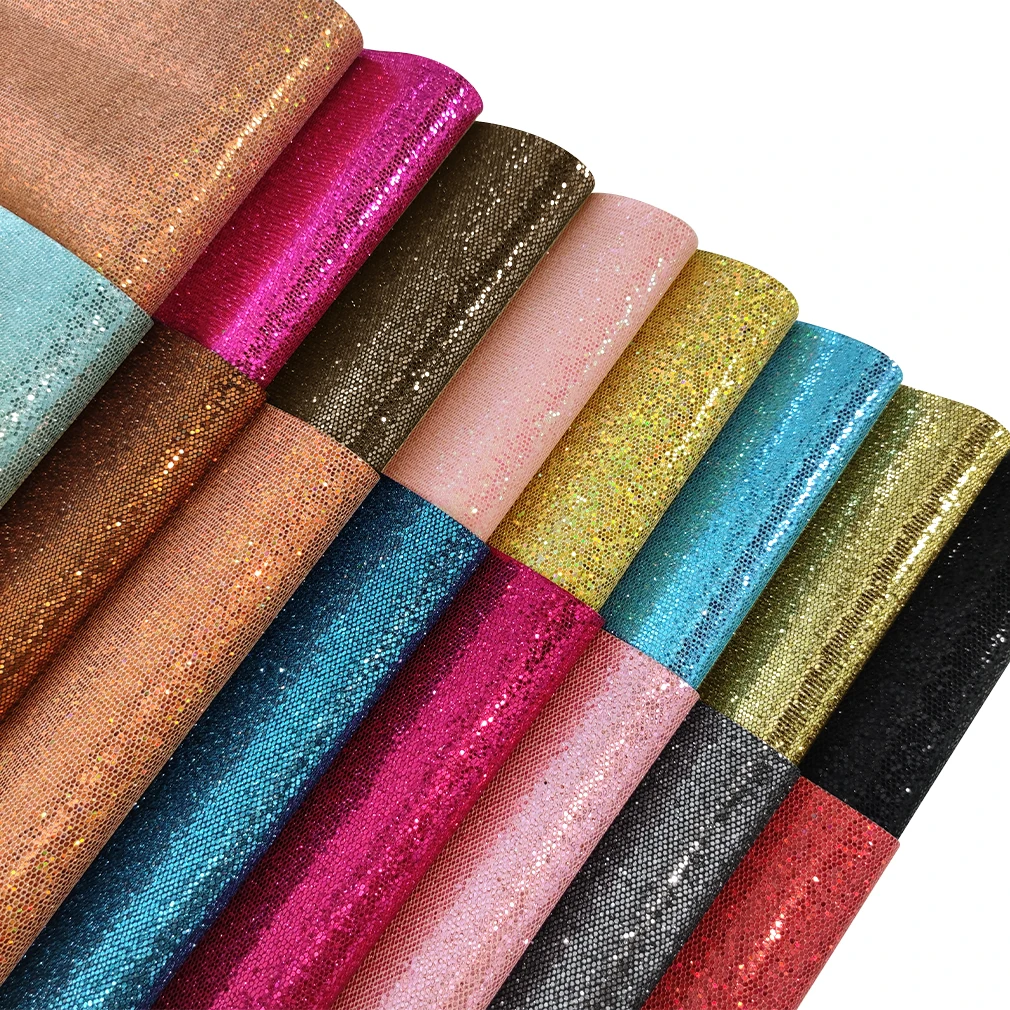 30x134cm Rulo Glitter Sentetik Deri DIY El Yapımı Pullu Kumaş Levhalar El Yapımı Çanta Malzemeleri Malzemeleri
