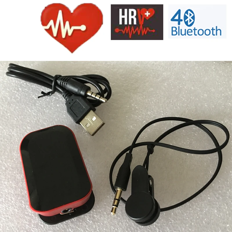 Akıllı telefon Bluetooth 4.0 nabız monitörü Kardiyo kulak klipsi Nabız Ölçer Kalp Hızı Değişkenliği Sensörü Çapraz Fit HRV Eğitim