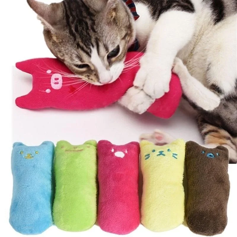 Kedi Taşlama Catnip Oyuncaklar Komik İnteraktif Peluş Kedi Oyuncak Pet Yavru çiğneme oyuncağı Pençeleri Başparmak Bite Kedi nane Kediler İçin Diş oyuncaklar