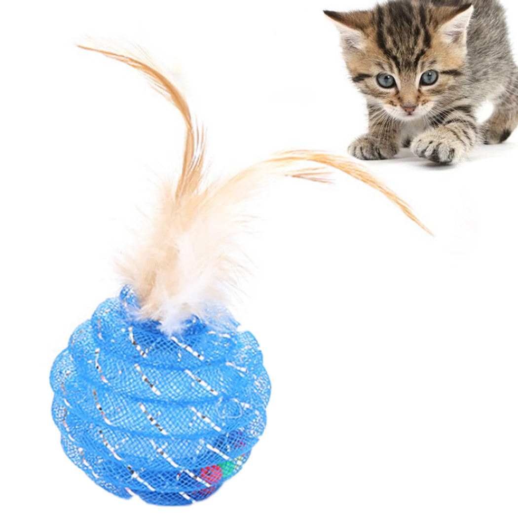 Renkli Kediler Tüy Topları Oyuncak Tırmalama Kediler Oyuncaklar Oyna Interaktif Çiğneme Plastik Boru Rulo Top Eğitim Oyuncaklar